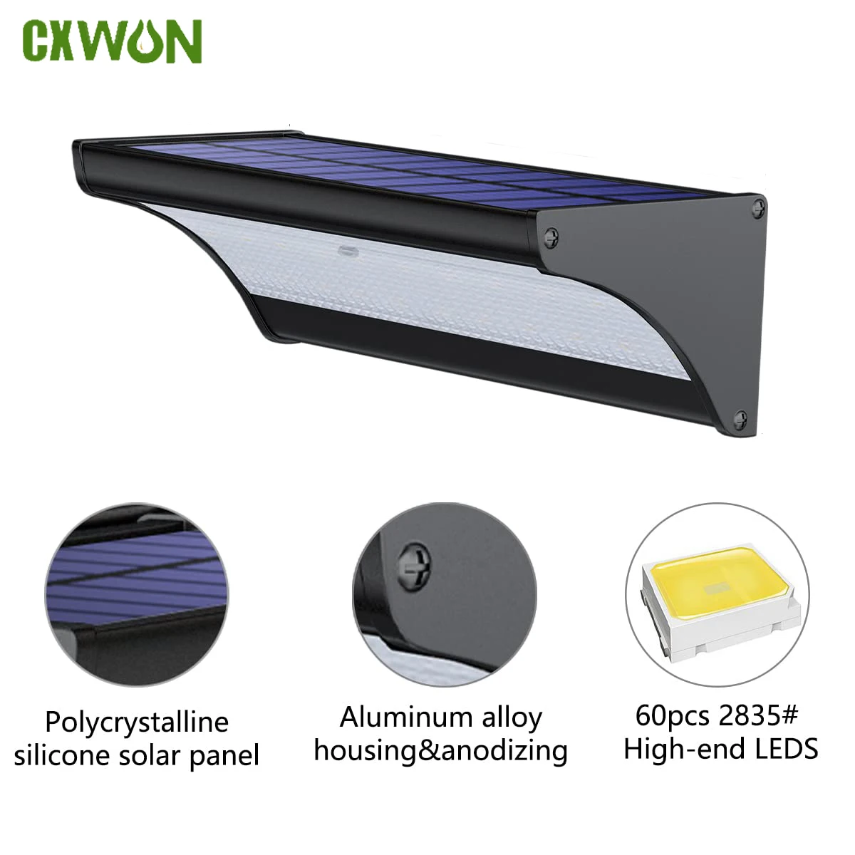 Waterproof Junction Box Solar - 60/48Led Outdoor Solar Wall Light Solar