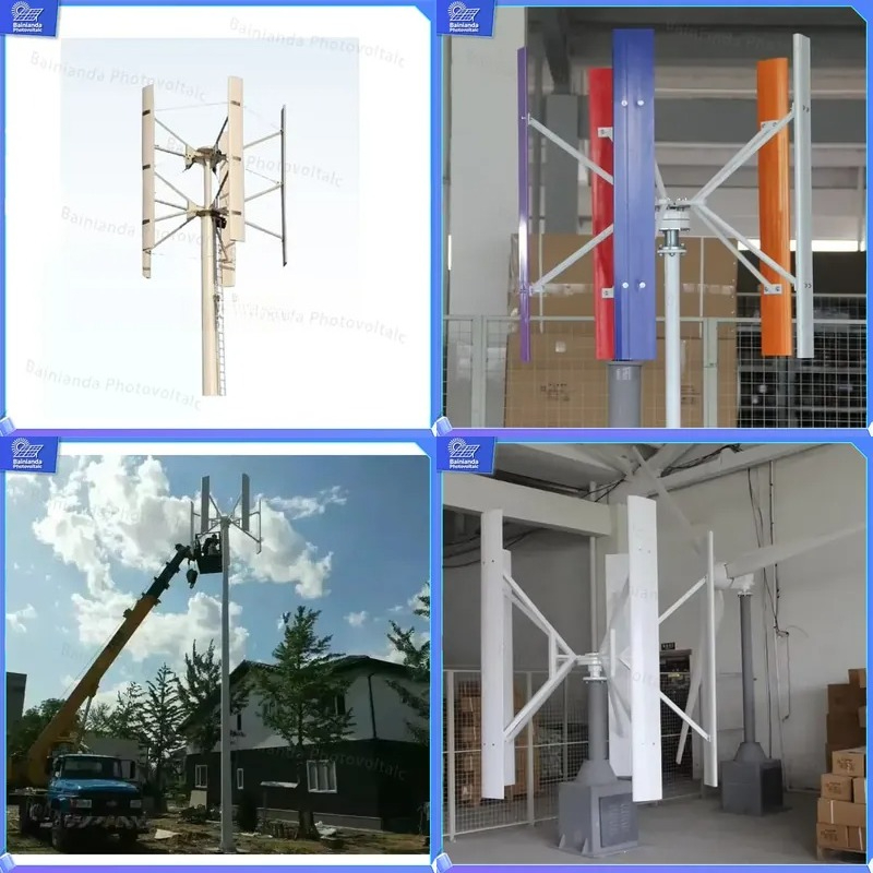 Renewable Energy Kit - 500W 1kW 2kW Vertical Axis Wind