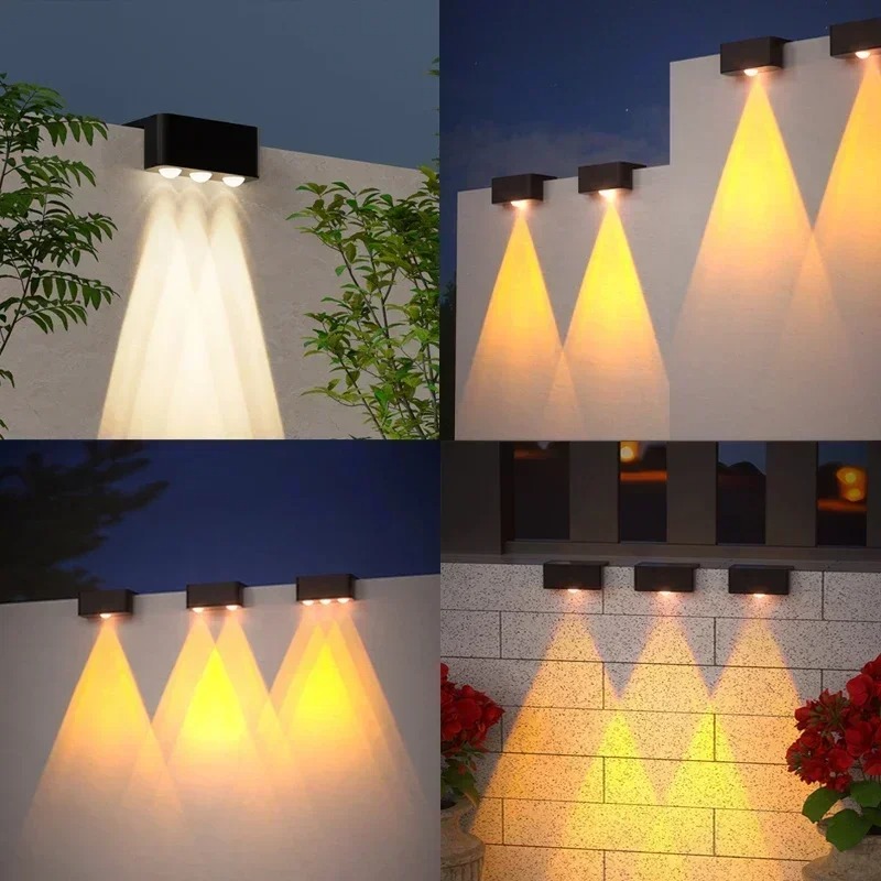 1/2/4PCS  Solar Wall Light Out - Waterproof Junction Box Solar review and price