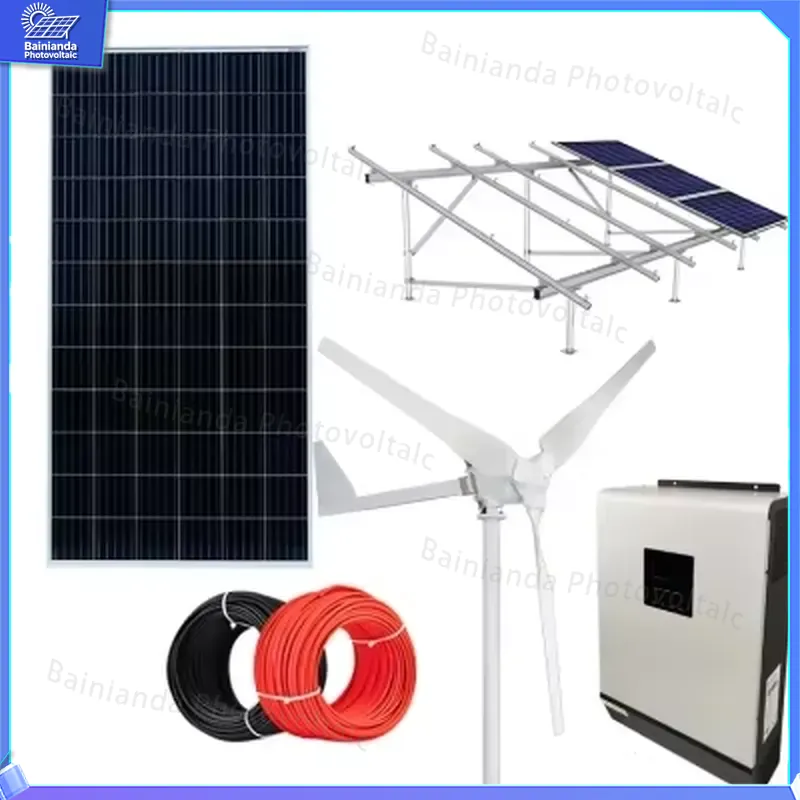 3KW 5KW 10KW Hybrid Wind Solar - Renewable Energy Kit review and price