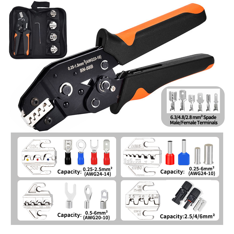 SN-58B Crimping Pliers Kit Qui - Renewable Energy Kit review and price