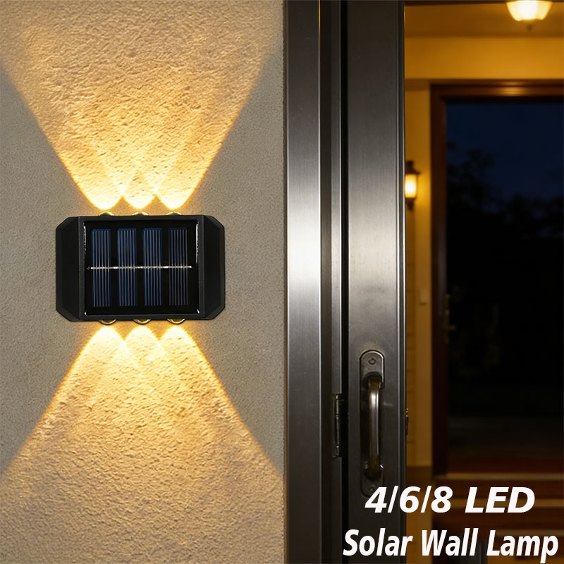 4/6/8 LED Solar Outdoor Light  - Waterproof Junction Box Solar review and price