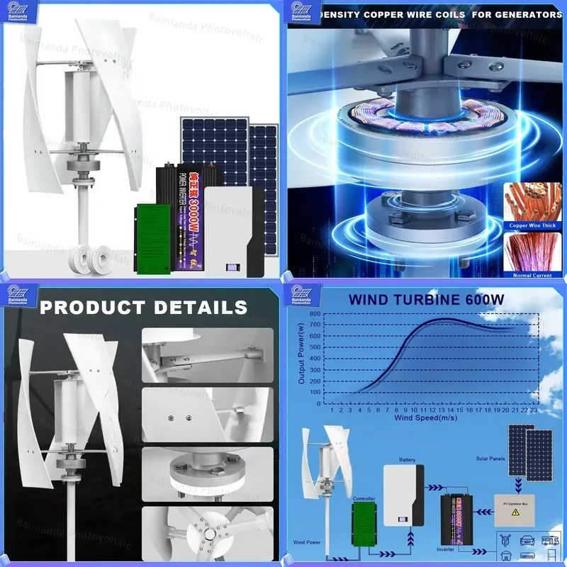 Vertical Wind Turbine Generato - Renewable Energy Kit review and price
